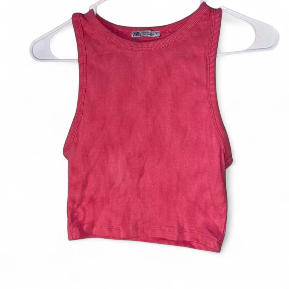 Zara Women's Pink Crop-top